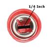 Quadrapoint Hub Cap Cover Replacement Compatible with Popular Red Wagon Brand for Classic Infant/Baby Walker Wagon and Other Walkers - fits 1/4 Inch Axle Diameter, Red 4-pk view 2