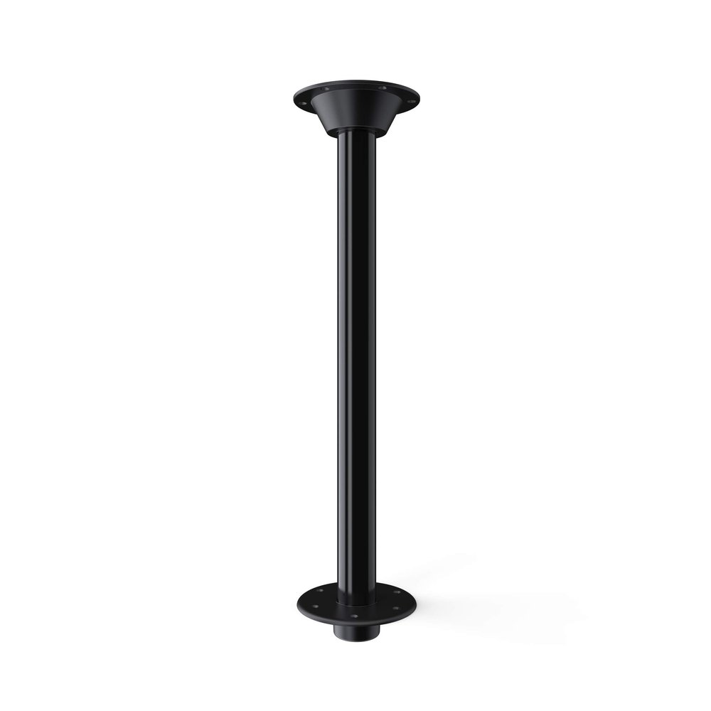 Manufacturers' Select ITC RV Table Leg System. SurFit 27" Leg, Black, Recessed Mount with Polymer Floor Base and Table Base