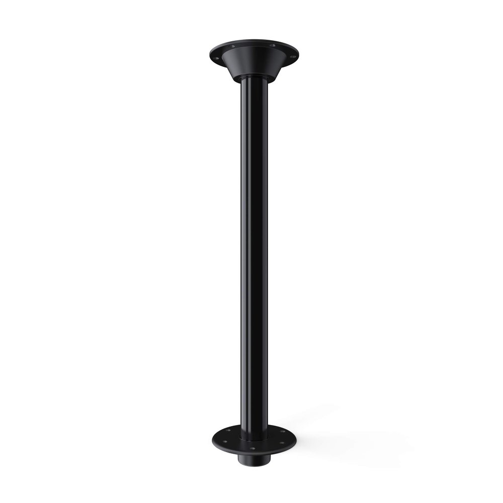 Manufacturers' Select ITC RV Table Leg System. SurFit 29" Leg, Black, Recessed Mount with Polymer Floor Base and Table Base