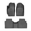 WeatherTech Custom Fit FloorLiners for Kia Soul - 1st & 2nd Row (441523-1-2), Black view 1