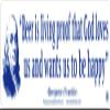Beer is Living Proof That God Loves Us and Wants Us to Be Happy - Benjamin Franklin - Small Magnetic Bumper Sticker/Decal Magnet (5.5" X 1.5") view 1