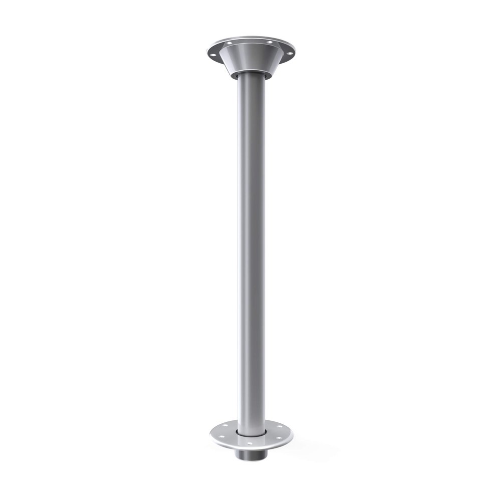 Manufacturers' Select ITC RV Table Leg System. SurFit 29" Leg, Silver, Recessed Mount with Aluminum Floor and Table Bases