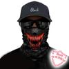 Obacle Motorcycle UV Dust Wind Protection Tube Mask - Seamless Bandana Face Mask for Men Women Bike Riding Cycling Biker Fishing Outdoor Festival (Teeth Red Black) view 2