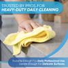 Bulk 16" x 16" All Purpose Microfiber Towels Wholesale - Case Quantity (200 Count) | Large | No Fraying | High Density Microfiber | Zero Chemical Cleaner | Long-Lasting (Black) view 3