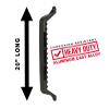 Carr's 20" Grab Handle Cast Bolt-On Black Powder Coat - Single view 4