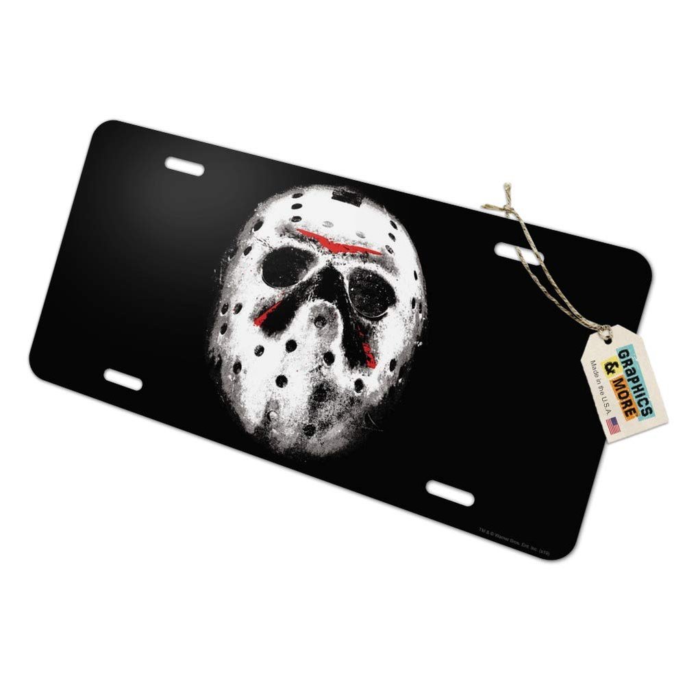 GRAPHICS & MORE Friday the 13th Jason Mask Novelty Metal Vanity Tag License Plate