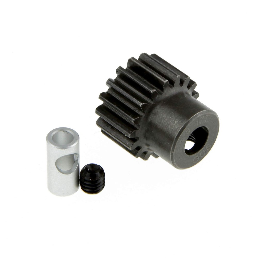 GDS Racing M0.8 Steel Pinion Gear for 1/8"(3.175mm) and 5mm Shaft (17T)