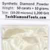 TechDiamondTools Diamond Powder for Polishing Glass Quartz Marble Rock Jewelry Stone Windshield Travertine Gemstone 1,200 Grit 10-20 Microns - 100 Carats = 20 Grams USA Made Scratch Remover view 1