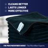 Microfiber Wholesale 16" x 16" Pro Multi Surface Microfiber Towels Bulk | Case: 216 Qty (Black) view 2