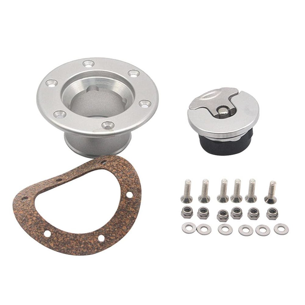 gazechimp 316 Stainless Steel Fuel Filler Neck Pop-Up Gas Cap, Marine 1.37'' Keyless Cap