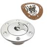 gazechimp 316 Stainless Steel Fuel Filler Neck Pop-Up Gas Cap, Marine 1.37'' Keyless Cap view 2