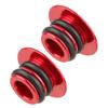 SolUptanisu Handle bar s,ycle Handlebar End Plug, Aluminium Alloy Handlebar End Plug Handle Bar s for Road ycle(Red) view 2