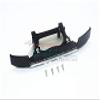 Aluminum Front Bumper + Skid Plate For Traxxas TRX-4 Mercedes-Benz G500 (82096-4) / TRX-6 Mercedes-Benz G63 (88096-4) - 1 Set Black+Silver view 2