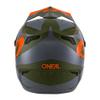 O'Neal Sonus Deft Mountain Bike Helmet Olive/Orange MD view 2