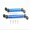 Element Enduro Sendero Trail Truck Upgrade Parts Steel + Aluminum Front CVD Drive Shaft - 1Pr Set Blue view 1