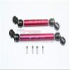 Element Enduro Sendero Trail Truck Upgrade Parts Steel + Aluminum Front CVD Drive Shaft - 1Pr Set Red view 1