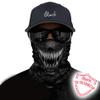 Obacle Motorcycle Face Mask Sun Dust Wind Protection Tube Mask Seamless Bandana Face Mask for Men Women Bike Riding Cycling Biker Fishing Outdoor Festival (White Teeth Black Mask) view 2