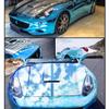Queenbox 60 x 3.9 inches Self-Adhesive Chrome Mirror Light Blue Vinyl Wrap Car Sticker, Reflective Light Blue Decal Film Sheet Auto Decoration view 2