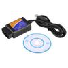Diagnostic Cable, Professional Plastic Car USB Connector V1.5 OBD2 Diagnostic Cable Interface Scanner PC-Based Scan Tools with CD Driver view 1