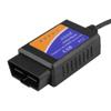 Diagnostic Cable, Professional Plastic Car USB Connector V1.5 OBD2 Diagnostic Cable Interface Scanner PC-Based Scan Tools with CD Driver view 4
