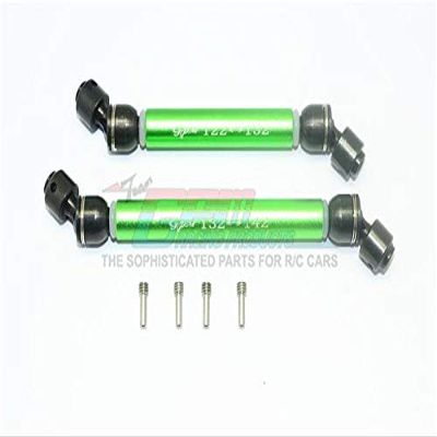 Element Enduro Sendero Trail Truck Upgrade Parts Steel + Aluminum Front CVD Drive Shaft - 1Pr Set Green