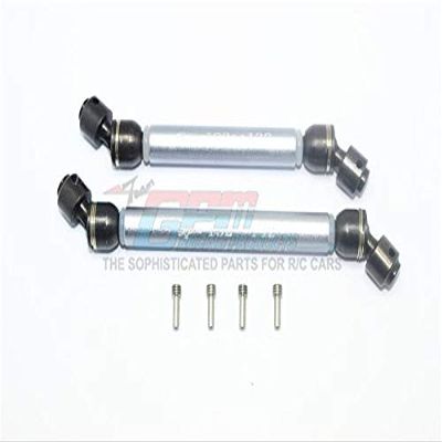Element Enduro Sendero Trail Truck Upgrade Parts Steel + Aluminum Front CVD Drive Shaft - 1Pr Set Gray Silver