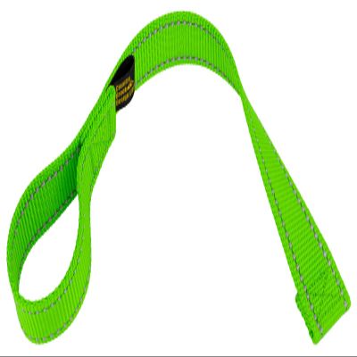 Country Brook Design - 1 Inch Winch Hook Pull Strap with Reflective Nylon - Hot Green