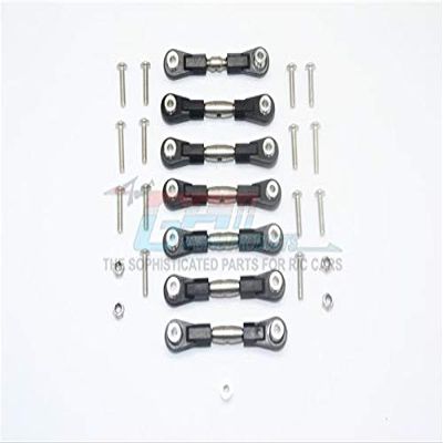 HPI WR8 Flux Upgrade Parts Stainless Steel Adjustable Tie Rods - 7Pc Set