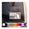 Kneeling Soldier Embedded in US Flag - 10 inch Wide Vinyl Decal in White view 1