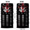 Obacle Skull Face Mask Half for Dust Wind UV Sun Protection Seamless 3D Tube Mask Bandana for Men Women Thin Skeleton Mask Motorcycle Riding Biker Cycling Sport Festival (Skull White Face Red Cross) view 3