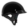 VCAN - V505-26 Cruiser Solid Gloss Black Half Face Motorcycle Helmet (XX-Large) view 2