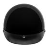 VCAN - V505-26 Cruiser Solid Gloss Black Half Face Motorcycle Helmet (XX-Large) view 3