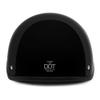 VCAN - V505-26 Cruiser Solid Gloss Black Half Face Motorcycle Helmet (XX-Large) view 4