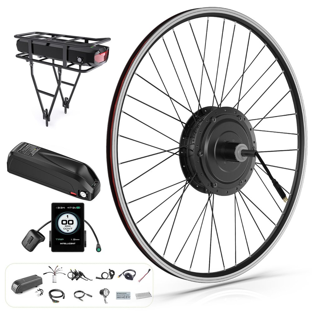 BAFANG 48V 500W Rear Hub Motor Kit Electric Bicycle Conversion Kit for Bikes 700C Wheel with 860C Display