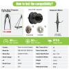 BAFANG 48V 500W Rear Hub Motor Kit Electric Bicycle Conversion Kit for Bikes 700C Wheel with 860C Display view 2