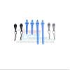 Element Enduro Sendero Trail Truck Upgrade Parts Aluminum Front + Rear Body Post - 8Pc Set Blue view 1