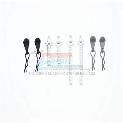 Element Enduro Sendero Trail Truck Upgrade Parts Aluminum Front + Rear Body Post - 8Pc Set Silver