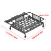 VGEBY RC Roof Rack, Black Steel Luggage Tray Roof Rack for 1/10 RC Crawler Car, Universal Fit, Compatible with CC01 / CR01 / D90 / SCX10, Lightweight and Solid view 3