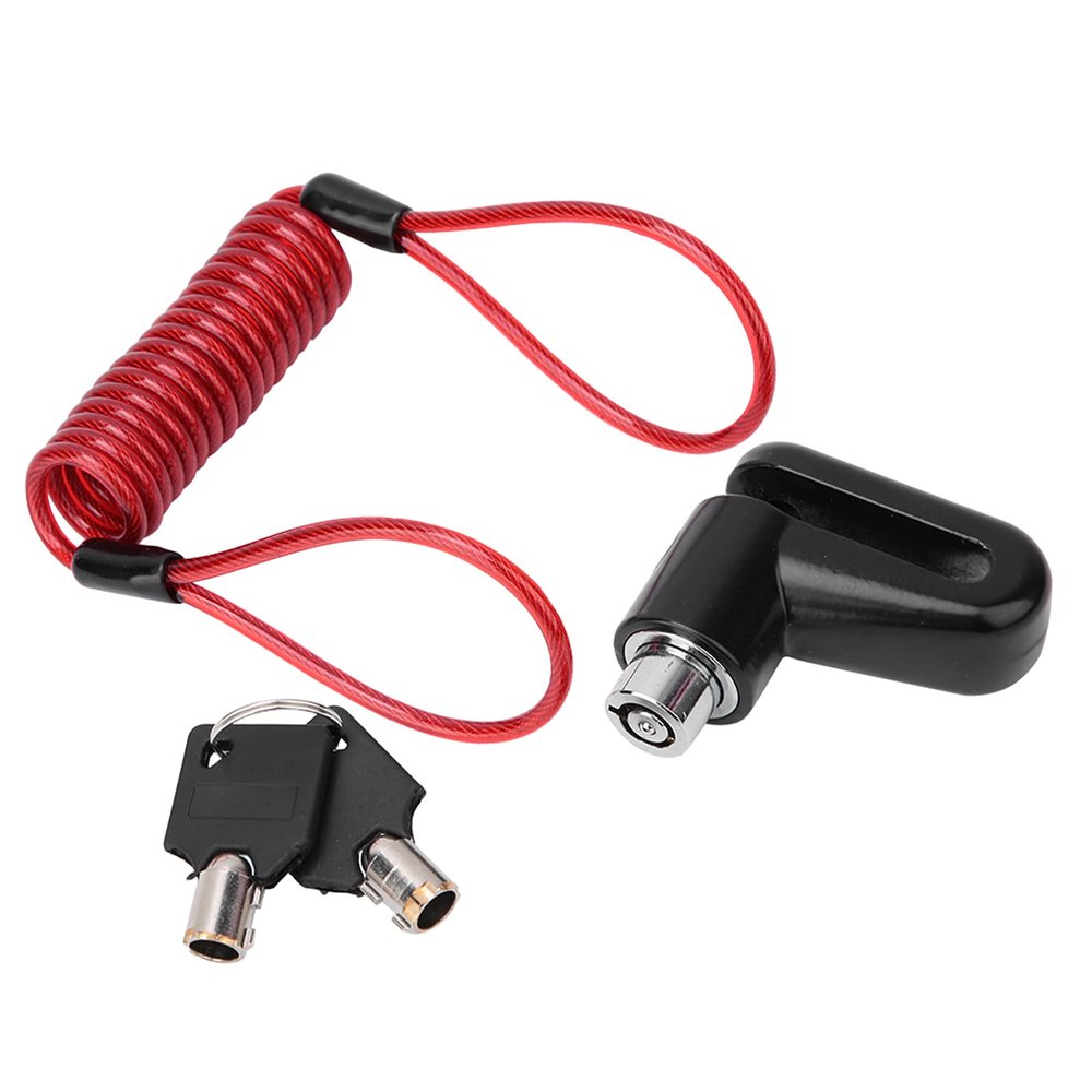 Electric Scooter Lock, Scooter Motorcycle Lock Rustproof Cable Chain Lock with Reminder Cable for M365 Electric Scooter