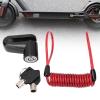 Electric Scooter Lock, Scooter Motorcycle Lock Rustproof Cable Chain Lock with Reminder Cable for M365 Electric Scooter view 2