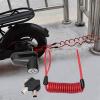 Electric Scooter Lock, Scooter Motorcycle Lock Rustproof Cable Chain Lock with Reminder Cable for M365 Electric Scooter view 4