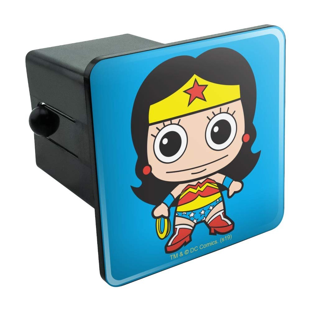 GRAPHICS & MORE Wonder Woman Cute Chibi Tow Trailer Hitch Cover Plug Insert