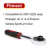 Sporthfish Hard Top Screws Door Removal Torx Set Tool Kit Compatible for 2007-2024 Jeep Wrangler JK JL Gladiator Rubicon Sahara Sports 2/4 Door Replace 68361574AB 82214166AB - Red view 2