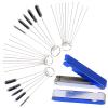 QAZAKY 26 Cleaning Wires Set + 20 Needles + 10 Nylon Tube Brushes Tool for Welder Carbon Dirt Jet Cleaner Nozzles Gas Orifice Engine Carburetor Chainsaw Sprinkler Shower Head ATV Motorcycle Moped Bike view 1
