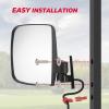 KEMIMOTO Golf Cart Side Mirrors with LED Turn Signal Lights, Universal Rear View Mirrors Compatible with Club Car, EZGO, ICON, Drive, and Kandi Golf Carts view 3