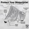 Platinum Shield Motorcycle Cover, Heavy Duty Polyester with Inner Fleece Lining, Protects from Rain, Sun, UV & More (Fits Length: Up to 80") view 3