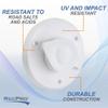 RecPro RV Cable TV Plate | Coaxial Cable Connector | Black or White Option | 1 or 2 Option (White, 1 Outlet) view 4