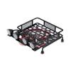RC Roof Rack Luggage Small Size Roof Rack Luggage Carrier with LED Light Round for Axial SCX10 1/10 RC Car(4 White) view 1