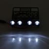 RC Roof Rack Luggage Small Size Roof Rack Luggage Carrier with LED Light Round for Axial SCX10 1/10 RC Car(4 White) view 4
