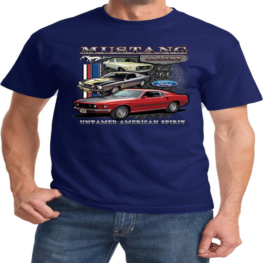 Ford Mustang Untamed Shirt, Navy Large